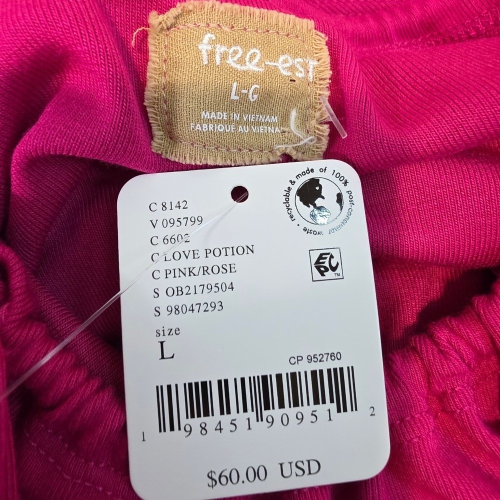 Free People Free-est Womens S Good Feels Tunic in Love Potion Pink NWT - Picture 11 of 13